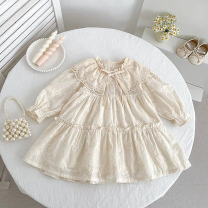 Girls Princess Lace Dress — Flower Girl & Party Dress for Toddlers Ages 2–8