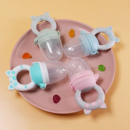 Baby Fruit Feeder — Silicone Mesh Fresh Food Feeder for Babies & Teething Infants