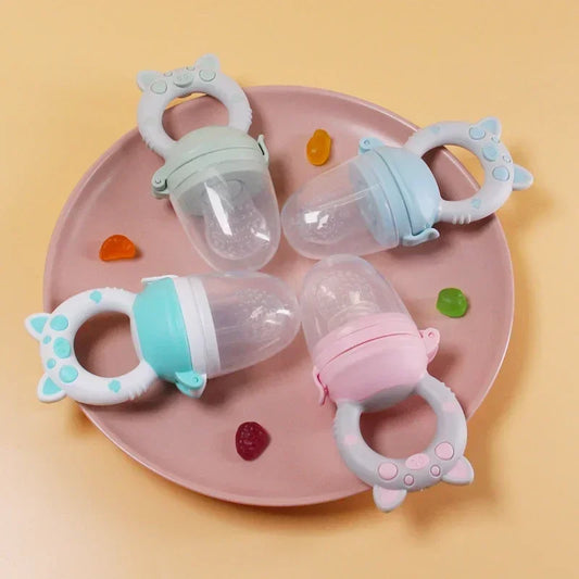 Baby Fruit Feeder — Silicone Mesh Fresh Food Feeder for Babies & Teething Infants
