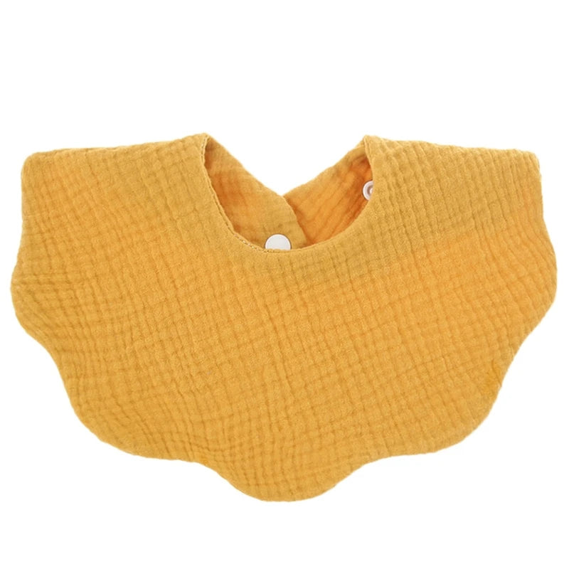 Cotton Baby Bandana Bib 5-Pack — Soft, Absorbent, Snap Closure