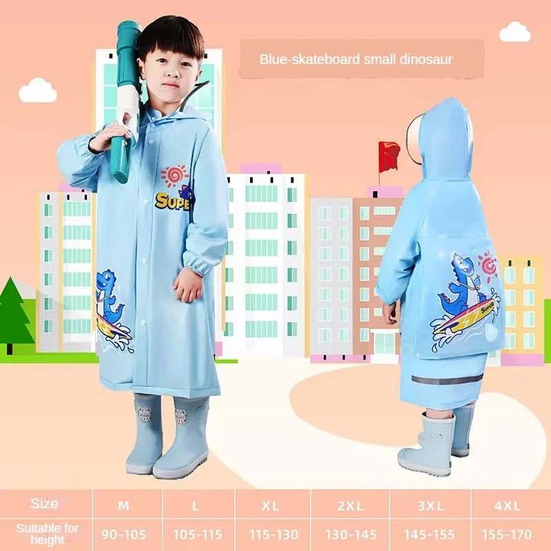 Kids Waterproof Raincoat Poncho