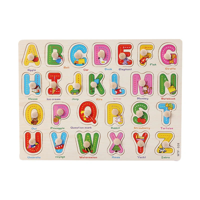 Wooden ABC Puzzle Board