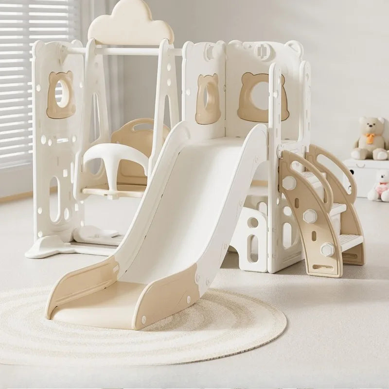 Kids Indoor Slide & Swing Set