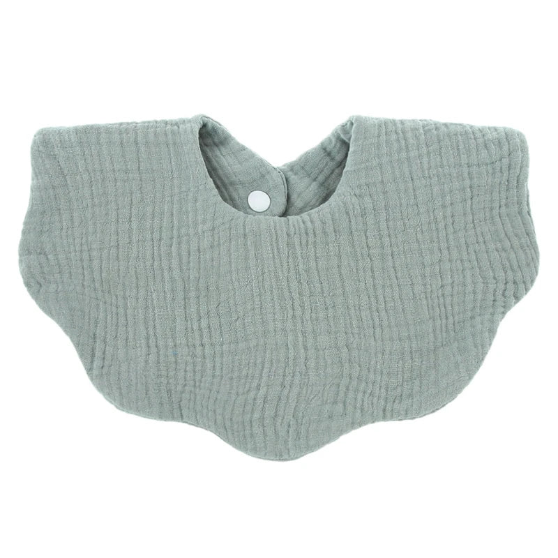 Cotton Baby Bandana Bib 5-Pack — Soft, Absorbent, Snap Closure