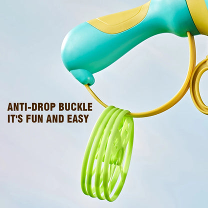 Flying Saucer Launcher Toy — Light-Up UFO Disc Shooter for Kids Outdoor Play