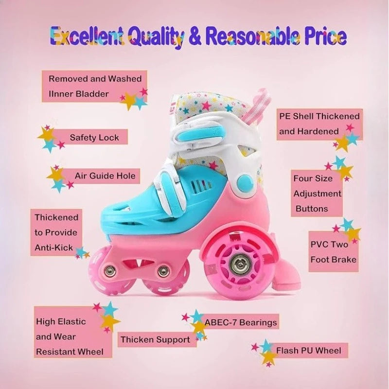 Flash Double Row Roller Skates