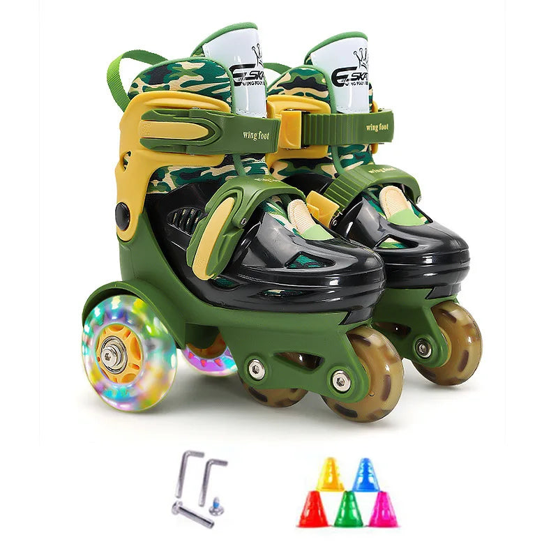 Flash Double Row Roller Skates