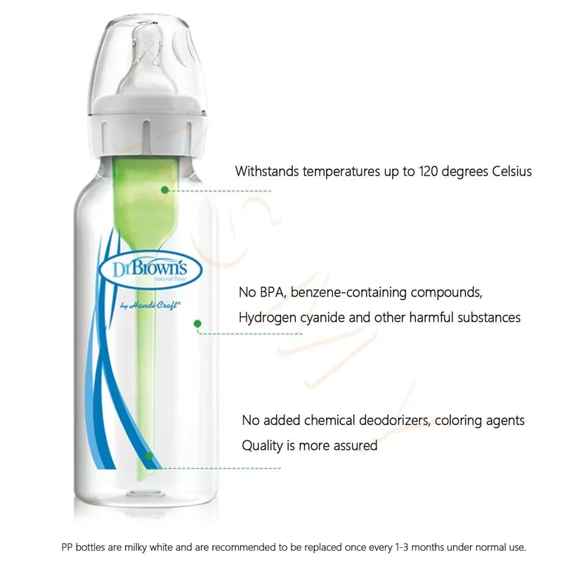 Newborn Anti-Colic Baby Bottle Set — 3-Pack (2oz, 4oz, 8oz)