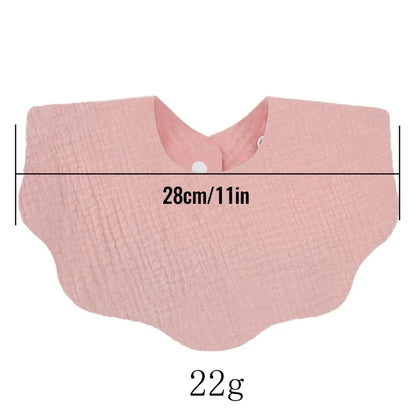 Cotton Baby Bandana Bib 5-Pack — Soft, Absorbent, Snap Closure
