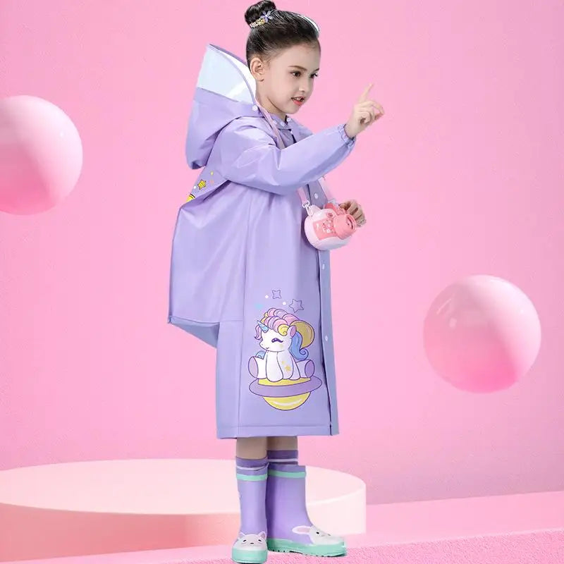 Kids Waterproof Raincoat Poncho