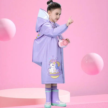 Kids Waterproof Raincoat Poncho