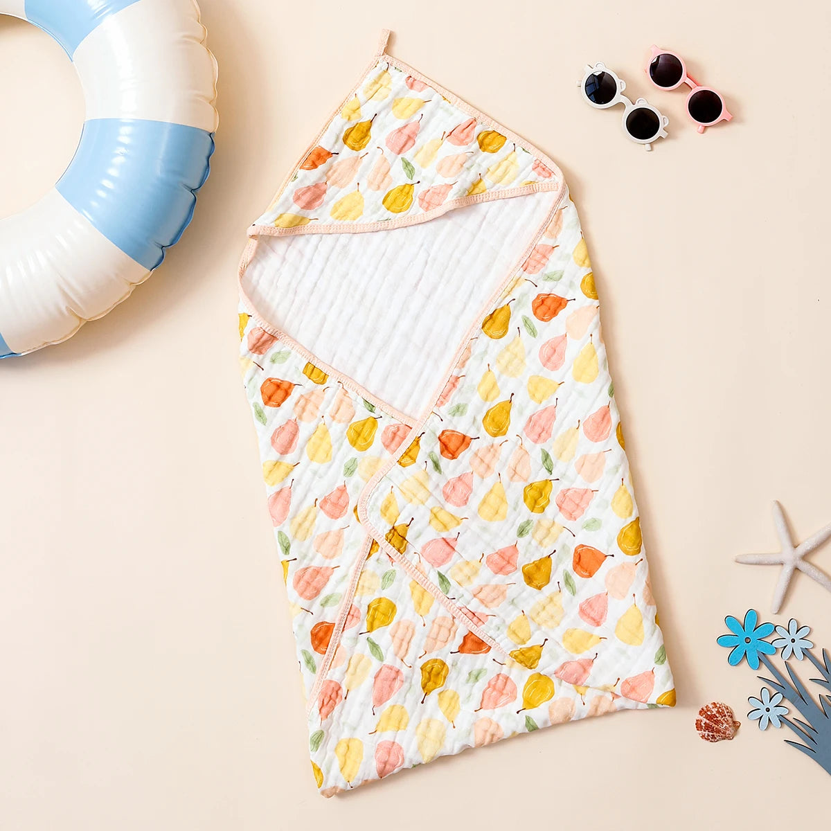 Cotton Hooded Baby Bath Towel