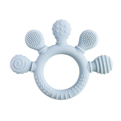 Silicone Teether Ring for 0-12 Months