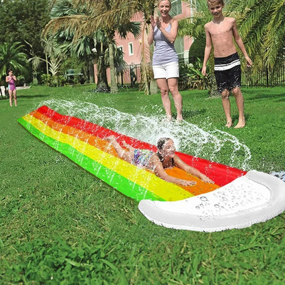 Inflatable Backyard Water Slide — Sprinkler Run for Kids (Outdoor Summer)