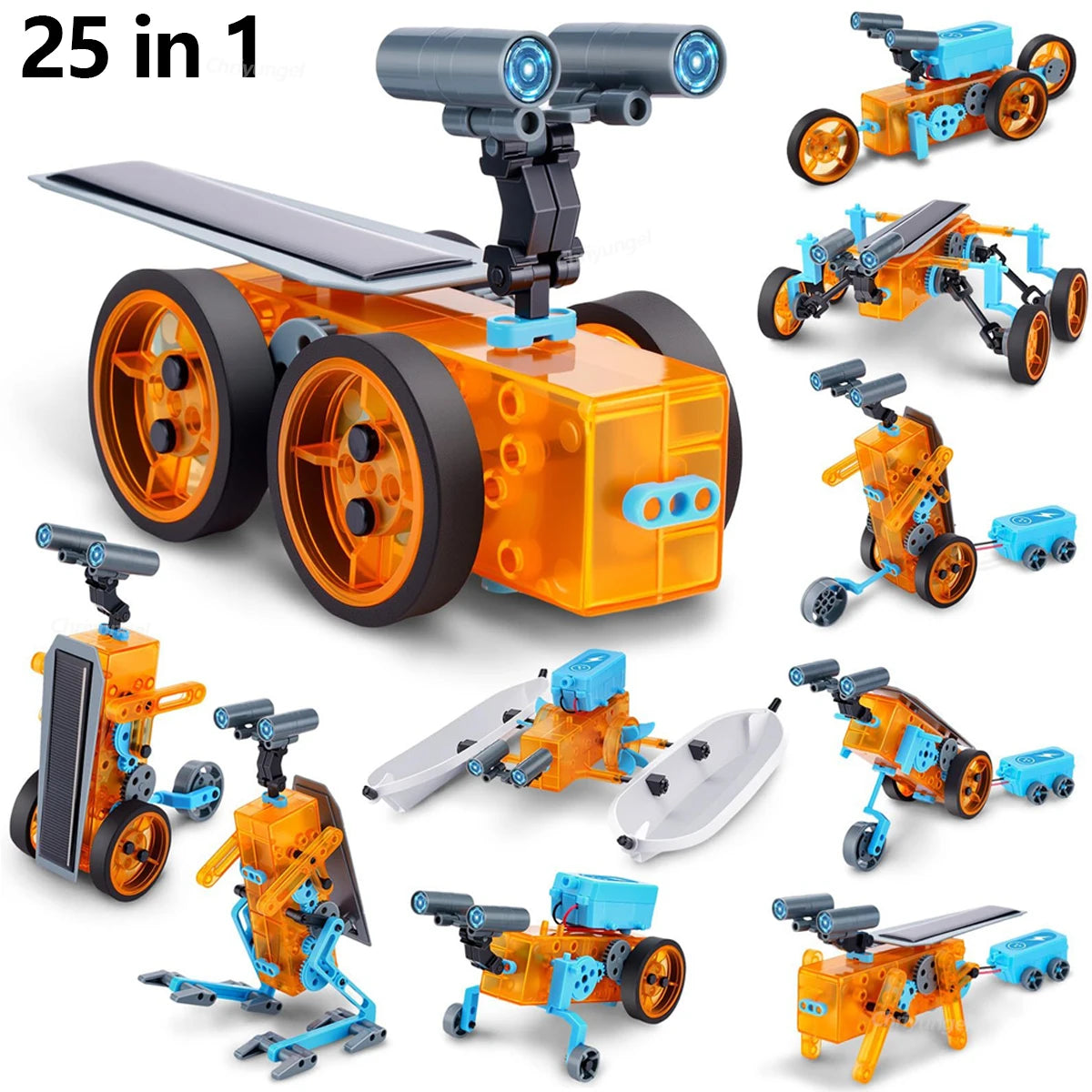 13-in-1 Solar Robot Kit | STEM Science Toy for Kids — Build 13 Solar Models