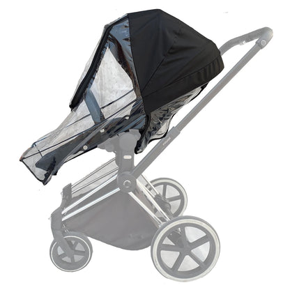 Universal Stroller Rain Cover - Windproof Transparent EVA Shield
