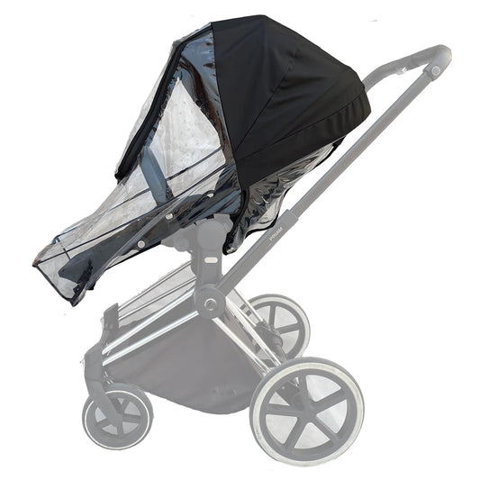 Universal Stroller Rain Cover - Windproof Transparent EVA Shield