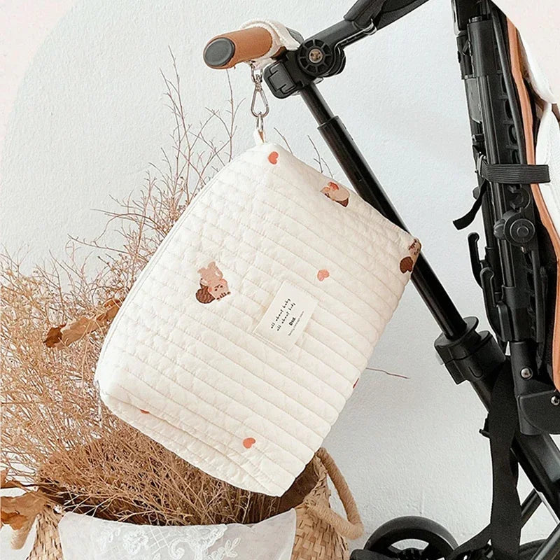 Cotton Stroller Diaper Bag