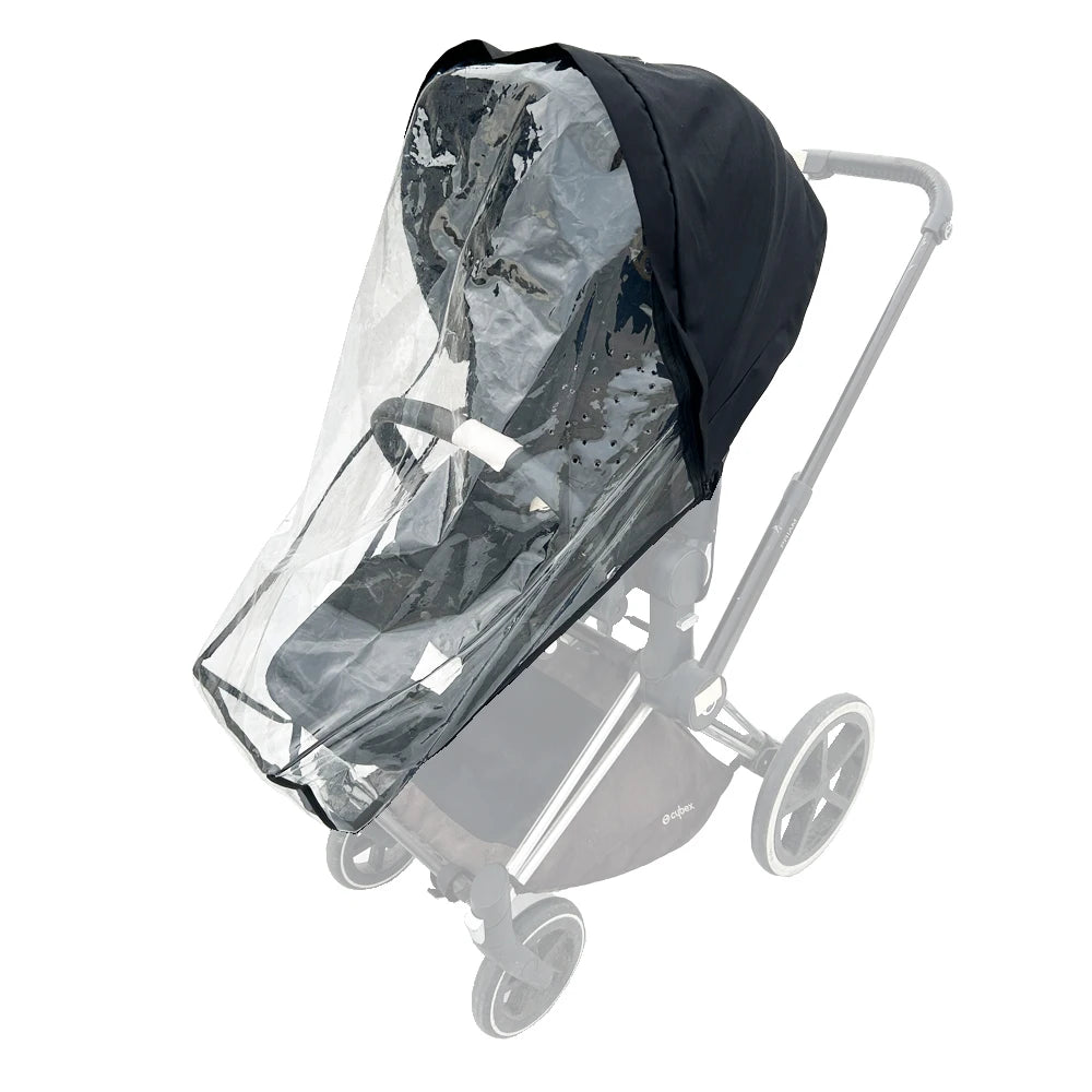 Universal Stroller Rain Cover - Windproof Transparent EVA Shield
