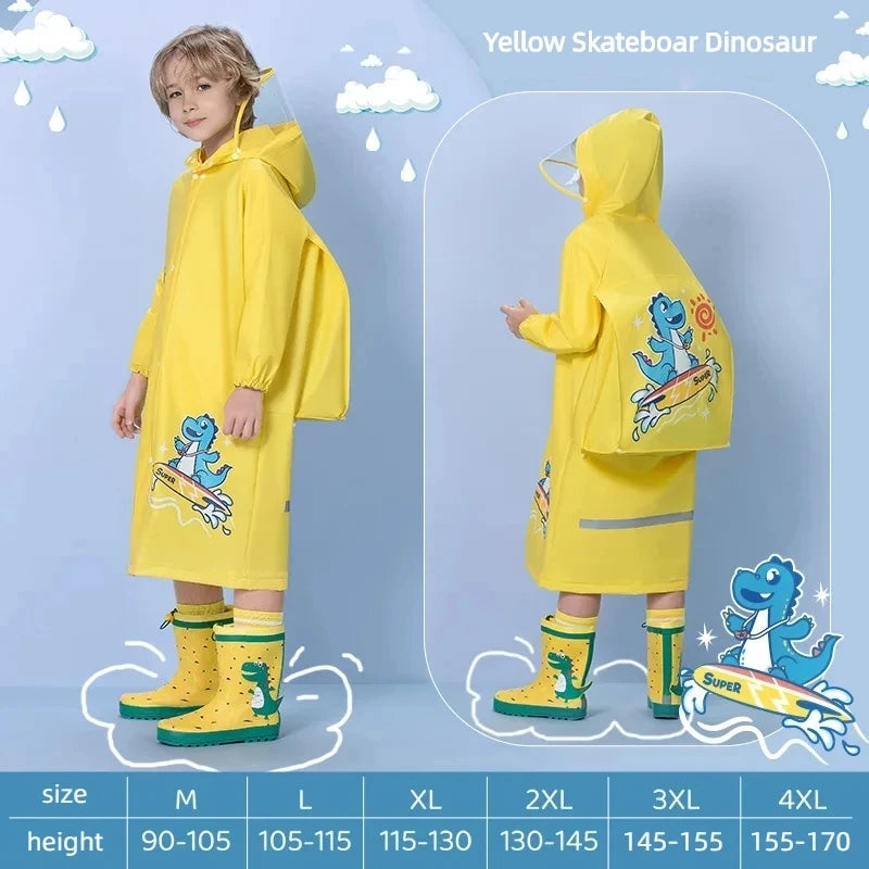 Kids Waterproof Raincoat Poncho