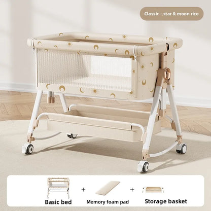 Portable Folding Travel Crib — Lightweight, Bedside Sleeper for 0–24m