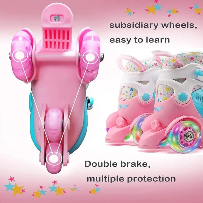 Flash Double Row Roller Skates