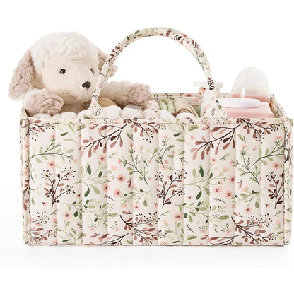 Floral Diaper Caddy Organizer