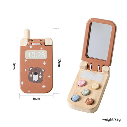 Cartoon Bear Flip Phone Toy