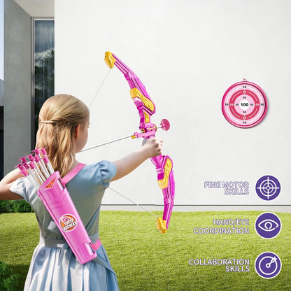 Kids Bow and Arrow Set — Safe Foam-Tip Archery Toy for Boys & Girls Ages 3+