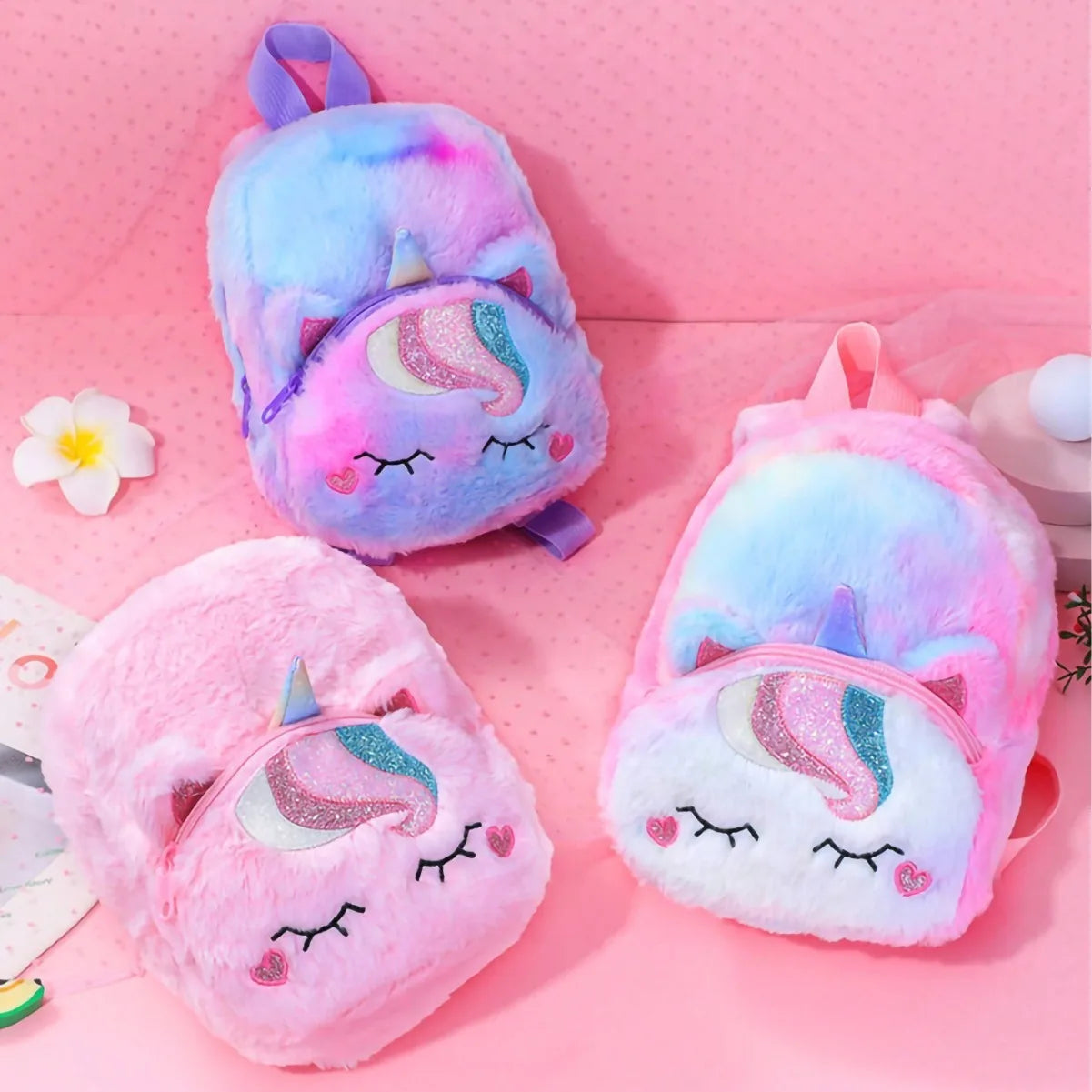 Plush Unicorn Backpack