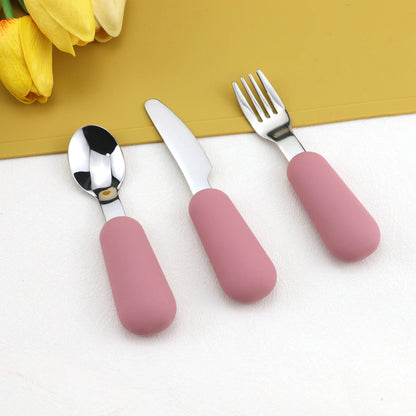 Silicone Baby Cutlery Set (3PCS)