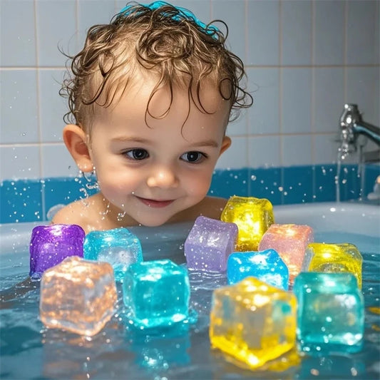 Glowing Ice Cube Bath Toy