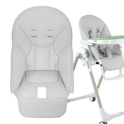 PU Leather High Chair Cushion — Wipe-Clean, Universal Fit