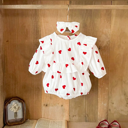 Baby Girl Romper with Headband
