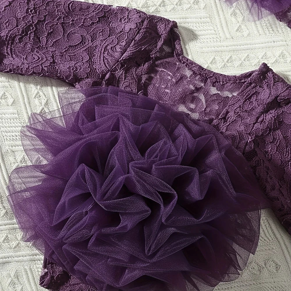 Newborn Lace Headband & Bodysuit Set