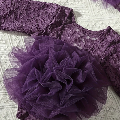 Newborn Lace Headband & Bodysuit Set