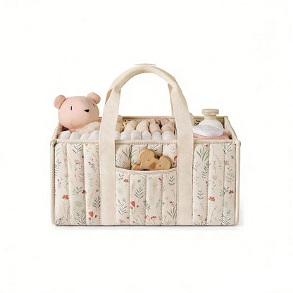 Floral Diaper Caddy Organizer