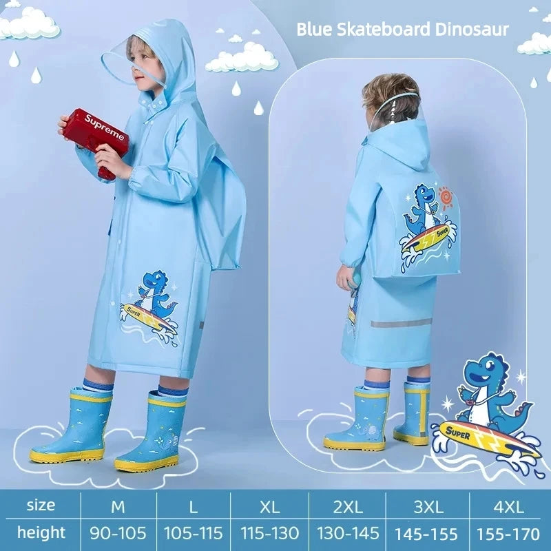 Kids Waterproof Raincoat Poncho