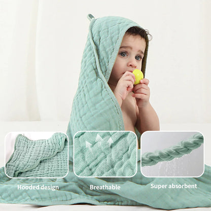 Cotton Hooded Baby Bath Towel