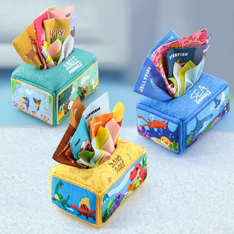 Baby Montessori Paper Towel Puzzle Toy