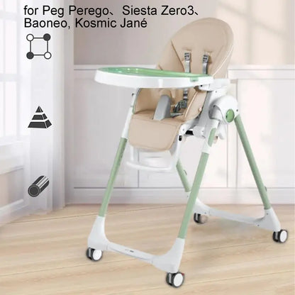 PU Leather High Chair Cushion — Wipe-Clean, Universal Fit