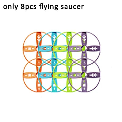 Flying Saucer Launcher Toy — Light-Up UFO Disc Shooter for Kids Outdoor Play