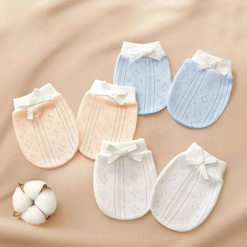 Cotton Newborn Scratch-Proof Gloves