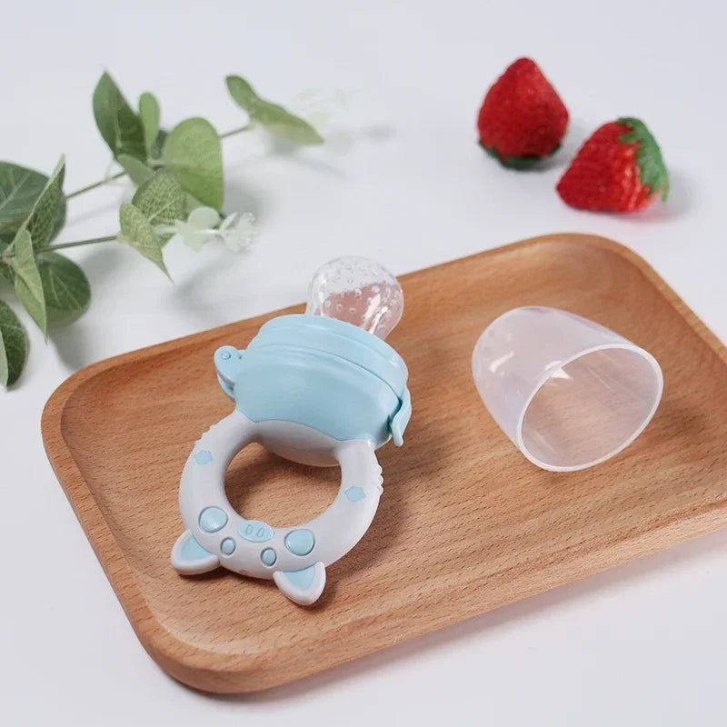 Baby Fruit Feeder — Silicone Mesh Fresh Food Feeder for Babies & Teething Infants