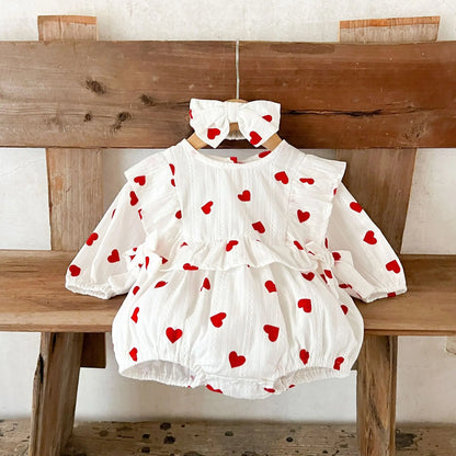 Baby Girl Romper with Headband