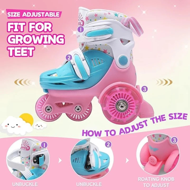 Flash Double Row Roller Skates