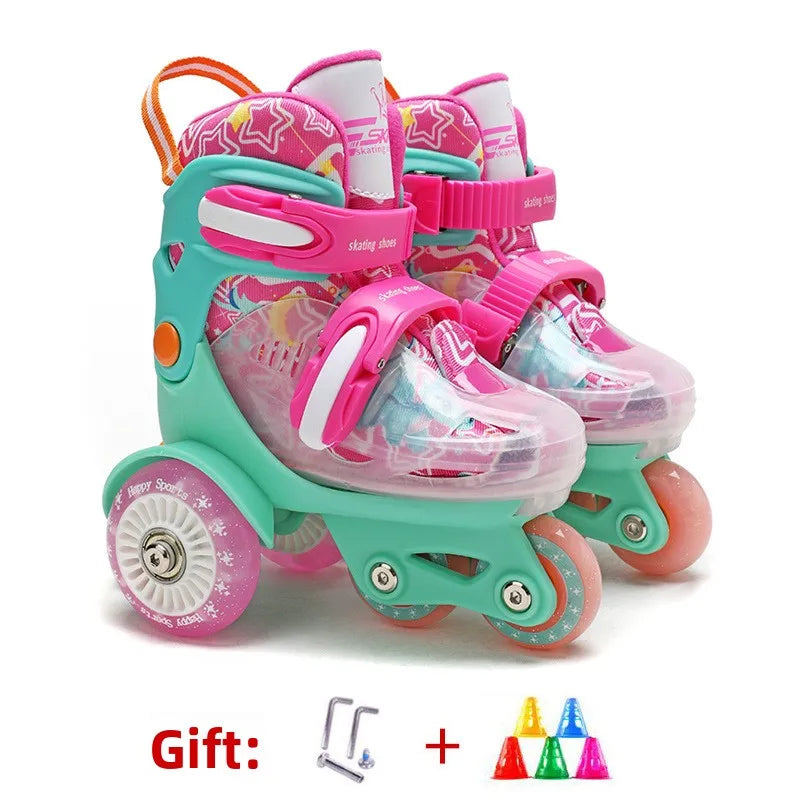 Flash Double Row Roller Skates