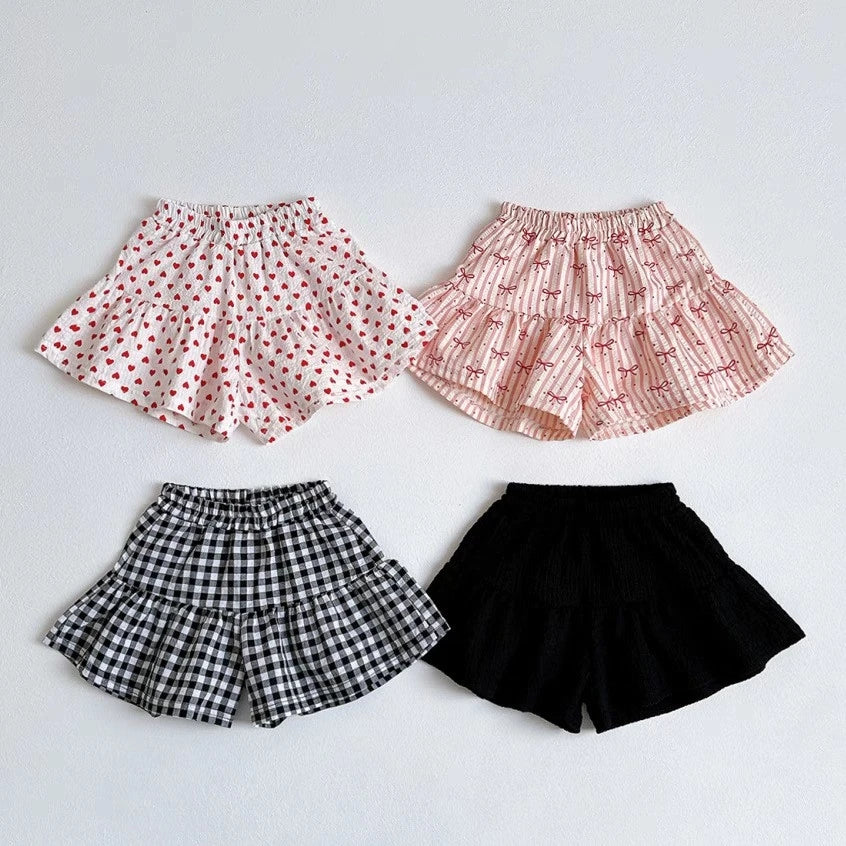 Toddler Girls Plaid Summer Shorts
