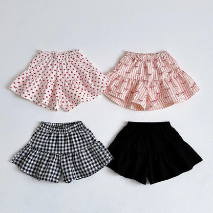 Toddler Girls Plaid Summer Shorts