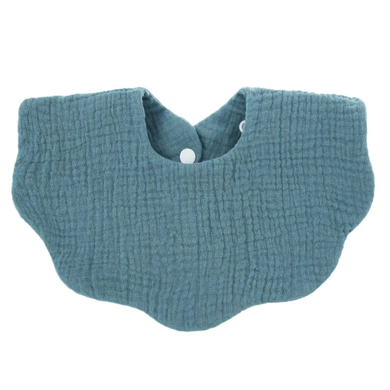 Cotton Baby Bandana Bib 5-Pack — Soft, Absorbent, Snap Closure